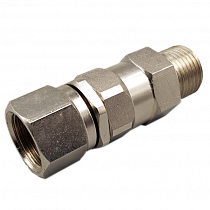 Поворотное соединение, вертлюг прямой 1/2" NPT (M) - 1/2" NPS (F) [099-014]